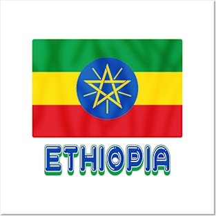 Ethiopia flag Posters and Art